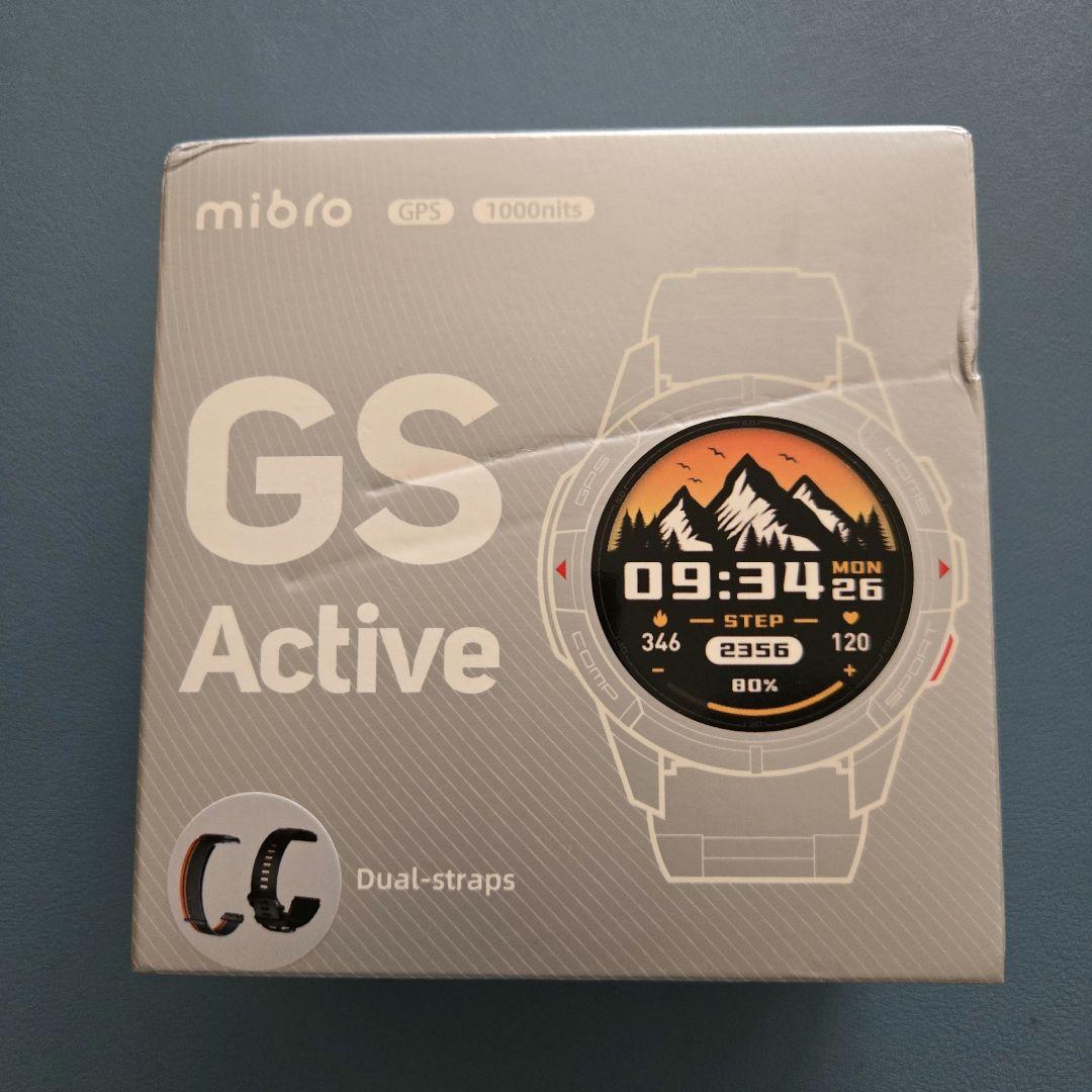 mibro GS Active 黒 【開封未使用品L・パッケージ傷あり】+おまけ