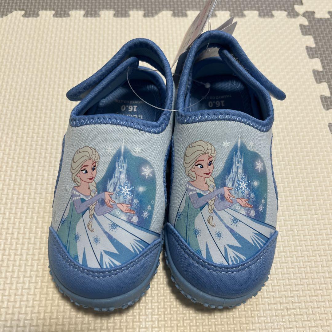 【新品未使用】しまむらリトシー　エルサ　水着4点セット　100