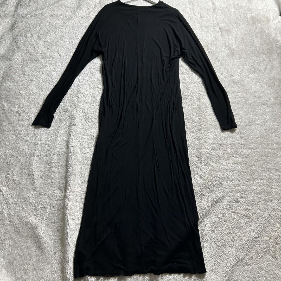 24ss Plage jersey elegant ドレス 38 Ｖネック　長袖
