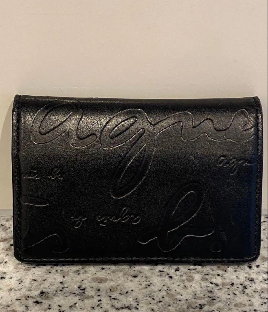 agnes b. VOYAGE HOMME 名刺入れ カードケース ブラック