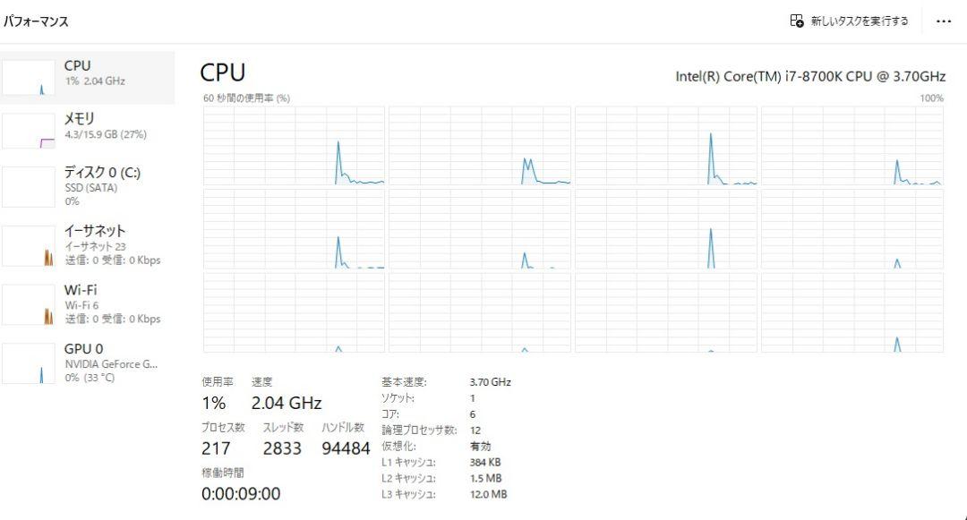ASRock Z370M-ITX+i7-8700K+ 16GB+CPUクーラー