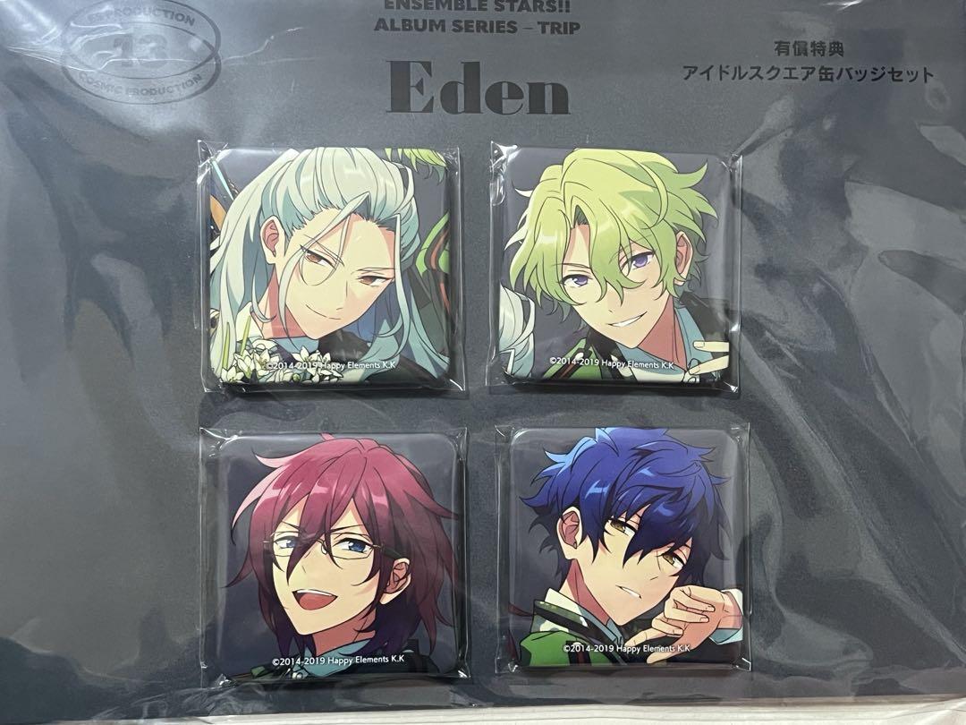 あんスタ アルバム TRIP 有償特典 スクエア缶バッジKnights Eden