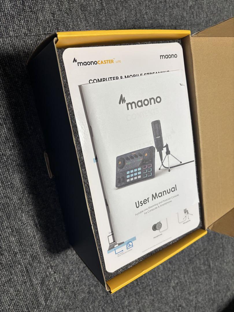 maonoポータブル・ポッドキャスト・コンソール・コンデンサー・マイクセット maonoポータブル・ポッドキャスト・コンソール・コンデンサー