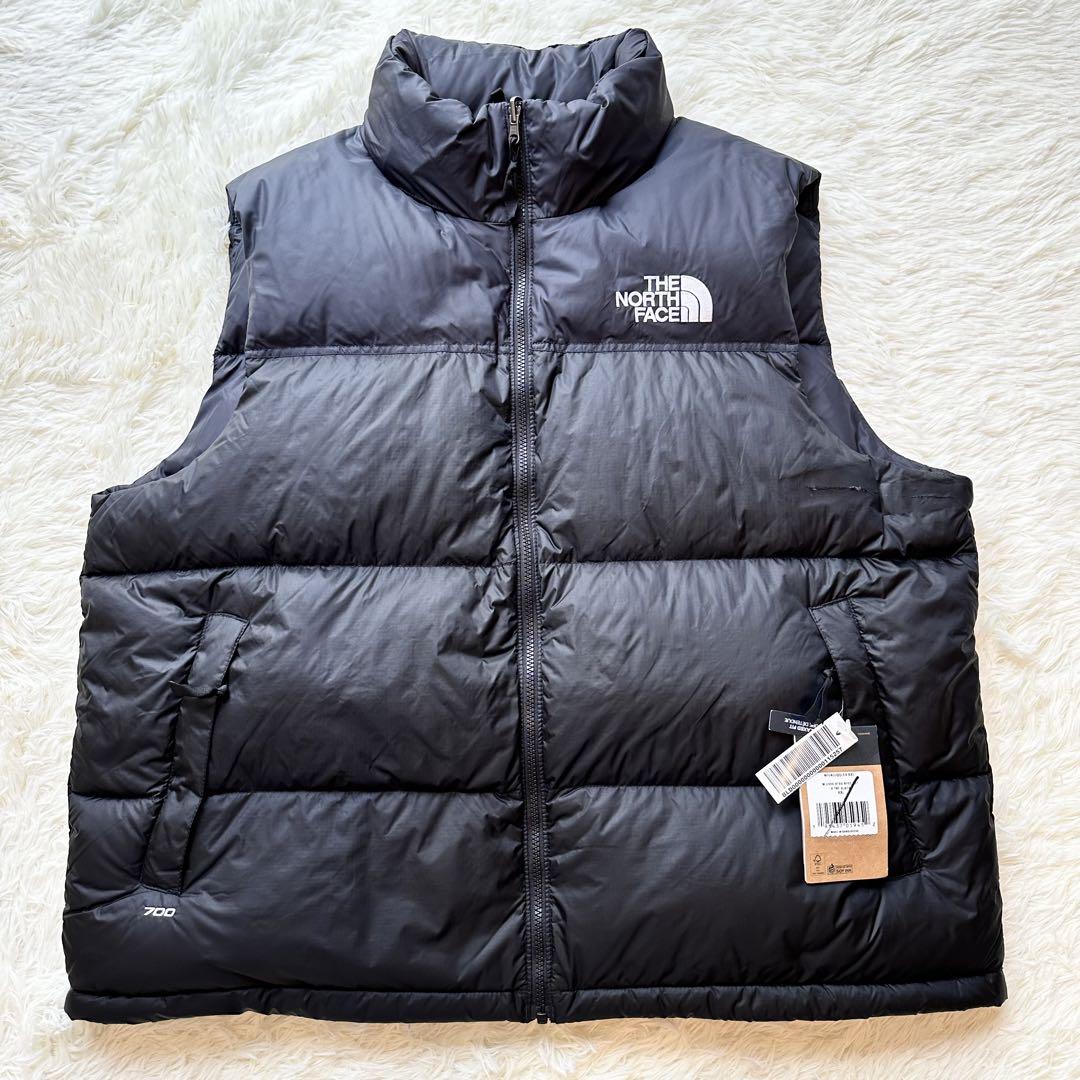 ノースフェイス NUPTSE レトロヌプシベスト ダウン ブラック 黒 XXL