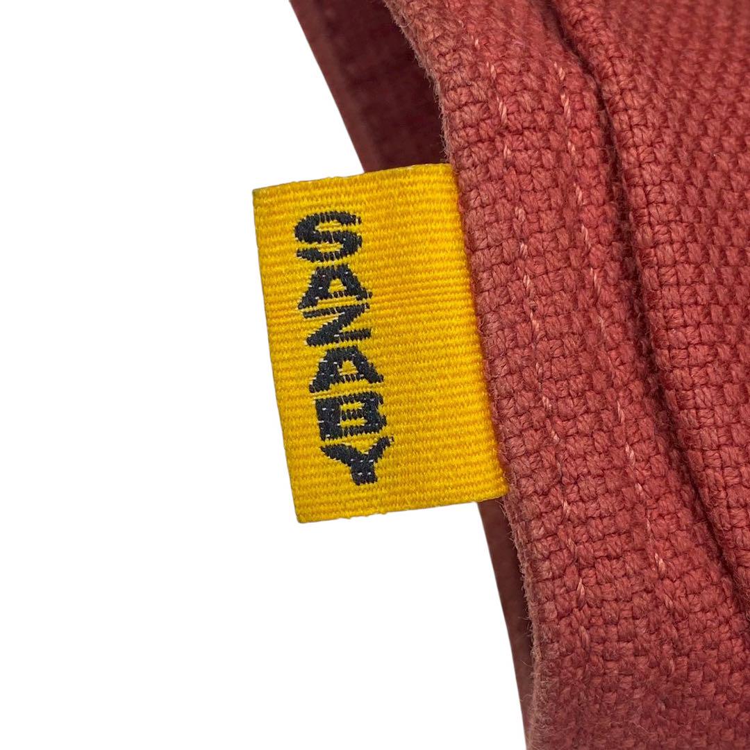 SAZABY - サザビー メッセンジャーバッグ キャンバス レッド 斜
