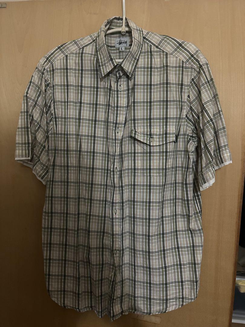 Stussy チェック柄 半袖シャツ L
