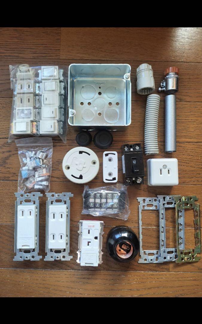 器具セット品　第二種電気工事士技能試験・電気材料セット　中古品あり　ほぼ未使用