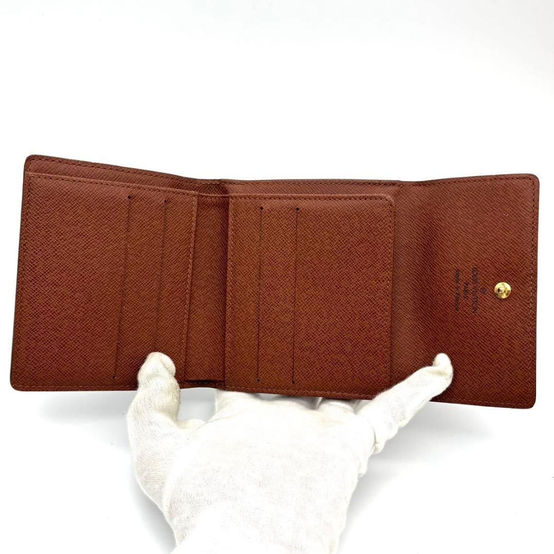 【極美品✨】ルイヴィトン モノグラム ポルトモネビエカルトクレディWホック財布 極美品》ルイヴィトン モノグラム wホック財布 ポルトモネビエ