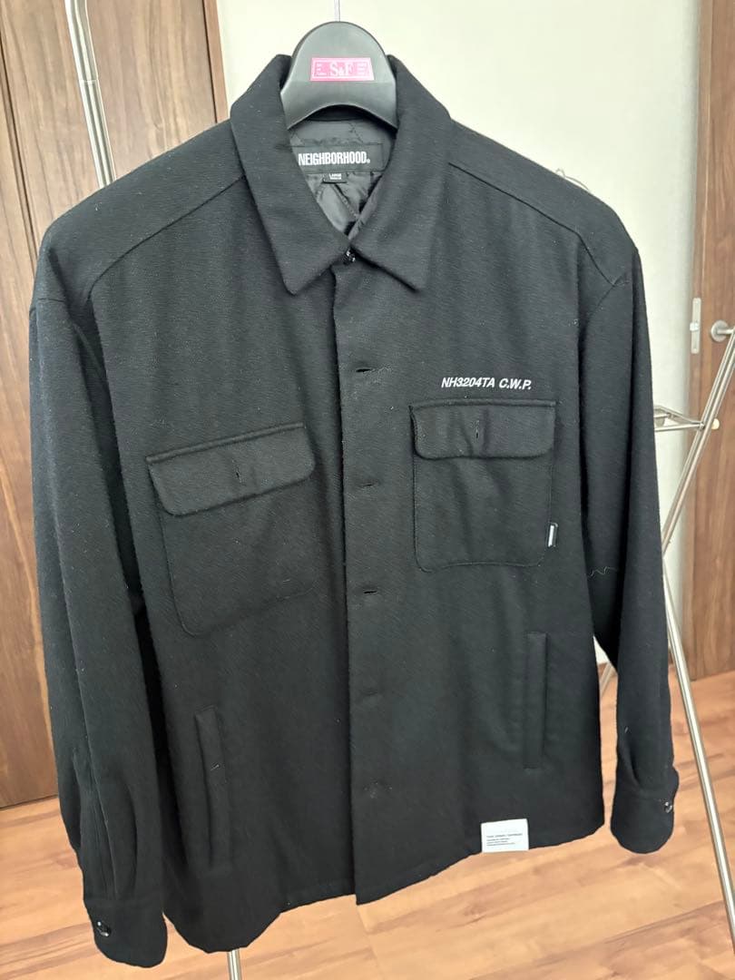 NEIGHBORHOOD CPO SHIRT LS 黒 L