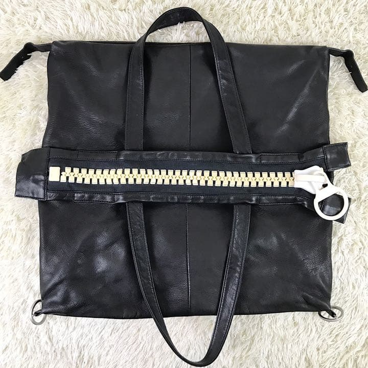 極美品 カワカワ 25bis ビッグファスナー ジップ レザー ショルダー