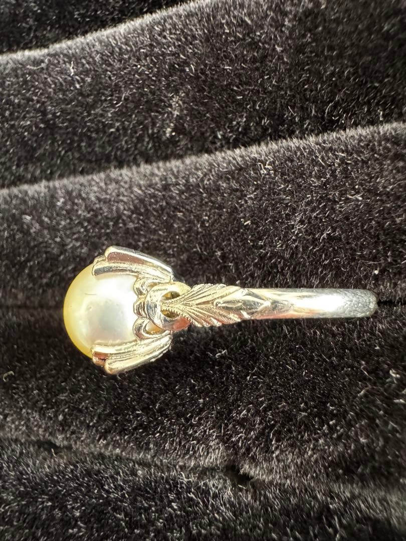 パール 真珠 プラチナ リング PM 指輪 指環 PT