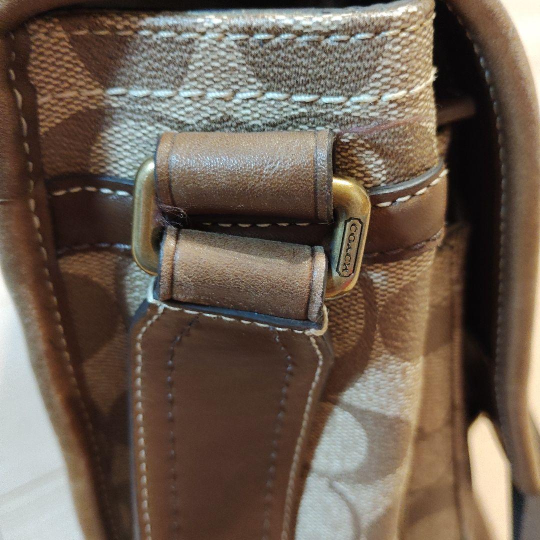 COACH メッセンジャーバッグ ベージュ/ブラウン