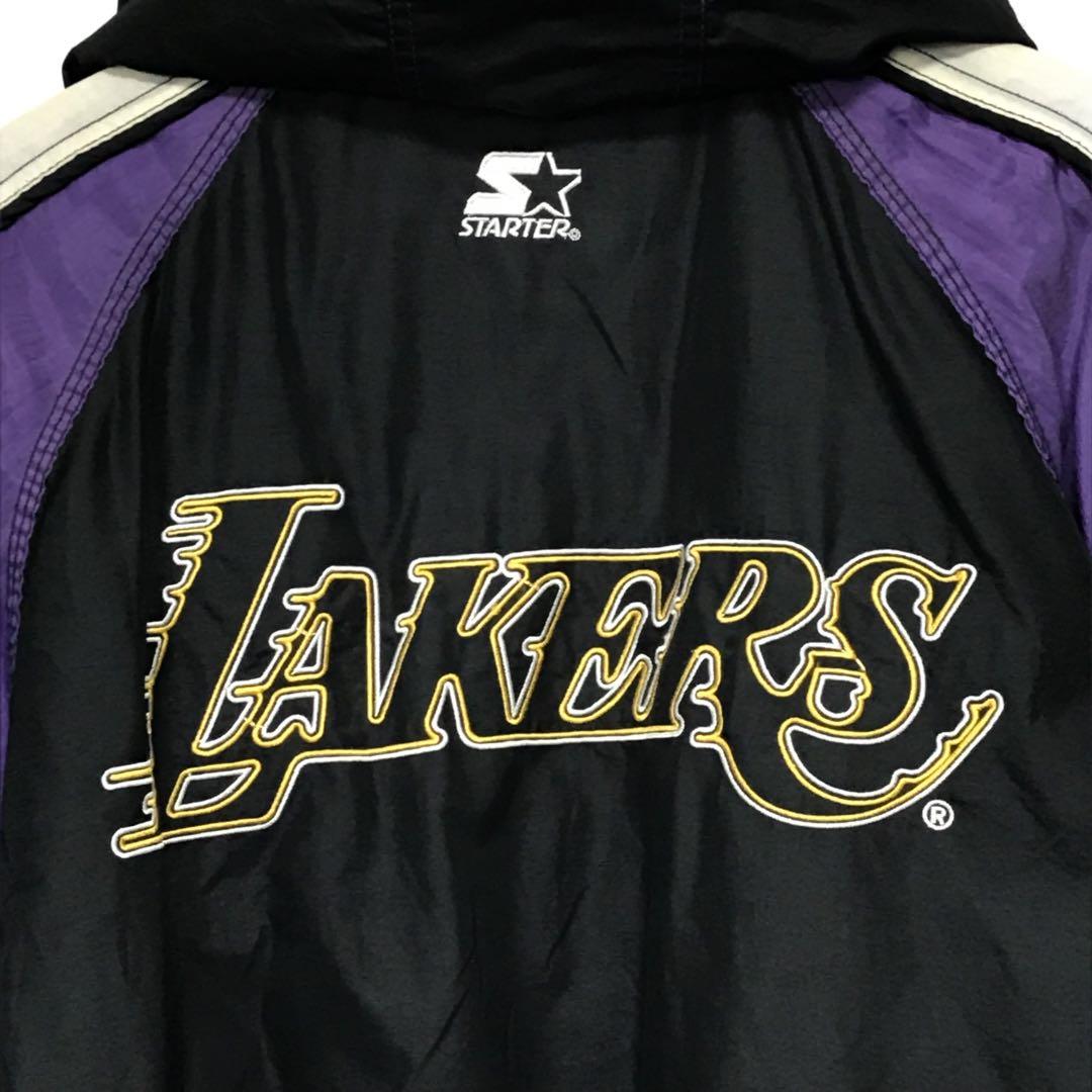 90s スターター×NBAレイカーズ ビンテージ中綿ナイロンジャケット 刺繍ロゴ - メルカリ