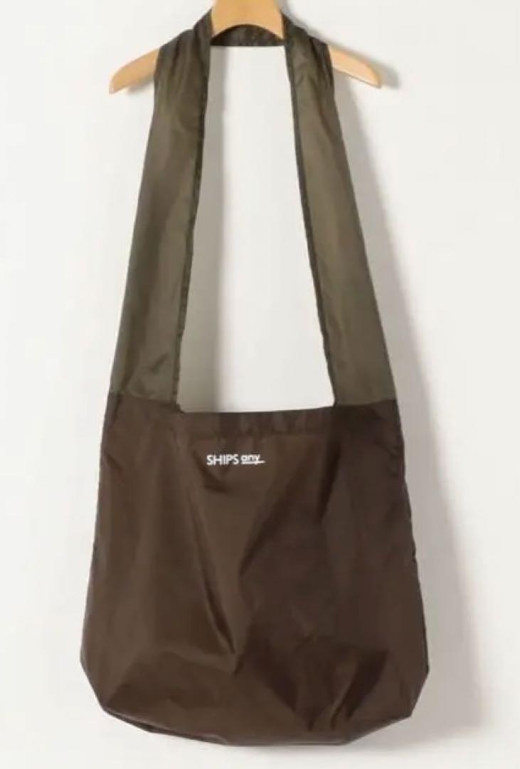 今期新品★SHIPS any パッカブルエコショルダーバッグ エコバッグ
