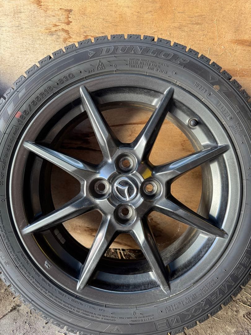 マツダ NDロードスター 2023年スタッドレス 純正ホイールセット マツダ NDロードスター 2023年スタッドレス 純正ホイールセット