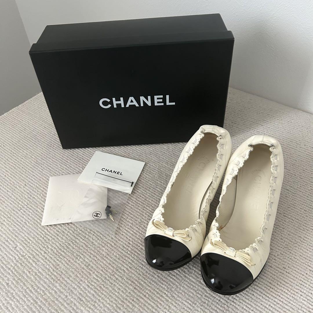 CHANEL シャネル パンプス バイカラー 23cm 36 - メルカリ