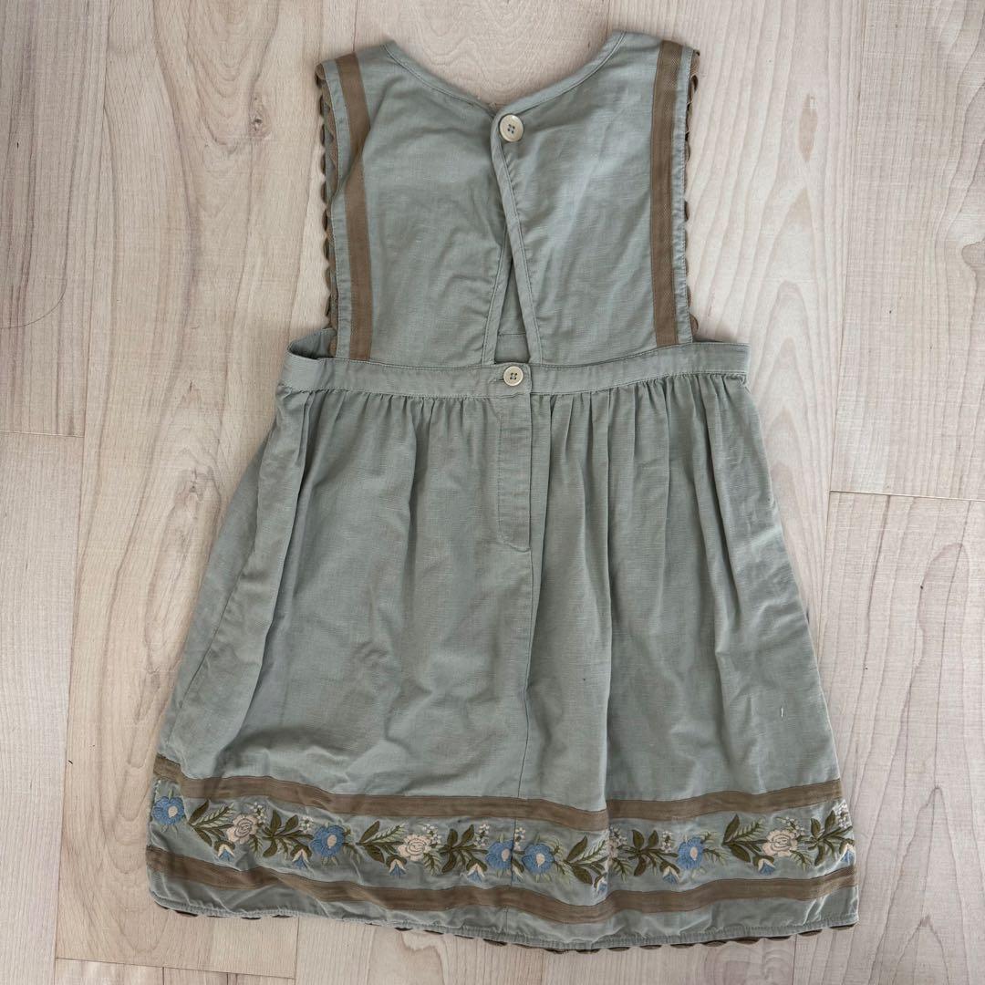 Apolina Ginnie Pinafore - Almond アポリナ apolina pinafore 7-9 Apolina Ginnie Pinafore - Almond