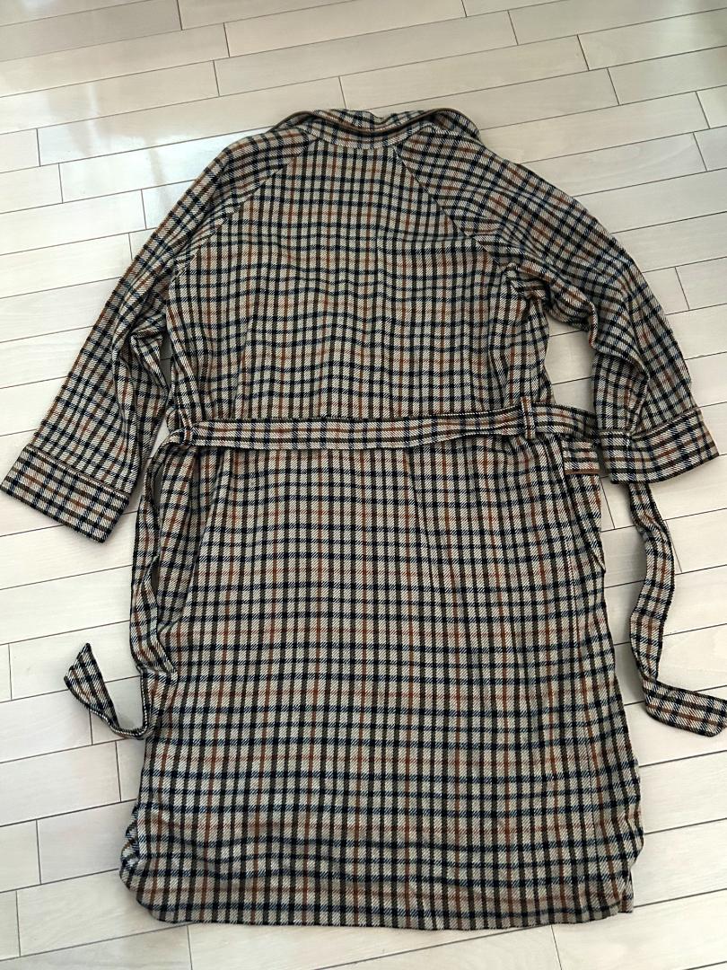 90s vintage DAKS ビンテージ カシミヤ ウールガウンコート