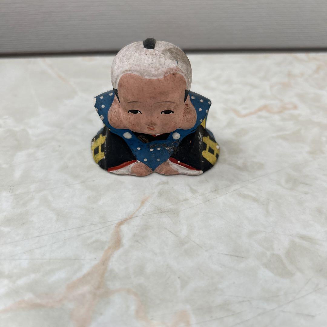 福助　昭和　レトロ　侍　人形