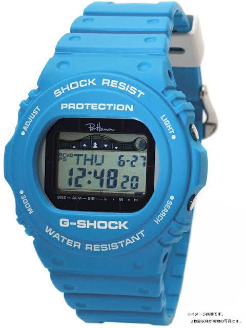 41 割引ブルー系ファッションなデザイン Casio G Shock 腕時計 ロンハーマン美品 腕時計 デジタル 時計ブルー系 Itiuba Ba Gov Br