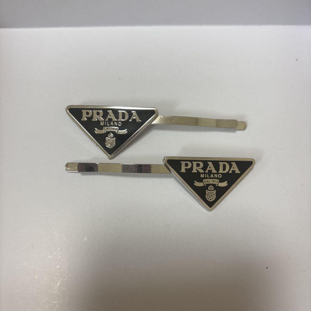 PRADA シルバー ヘアピン 2個セット - メルカリ
