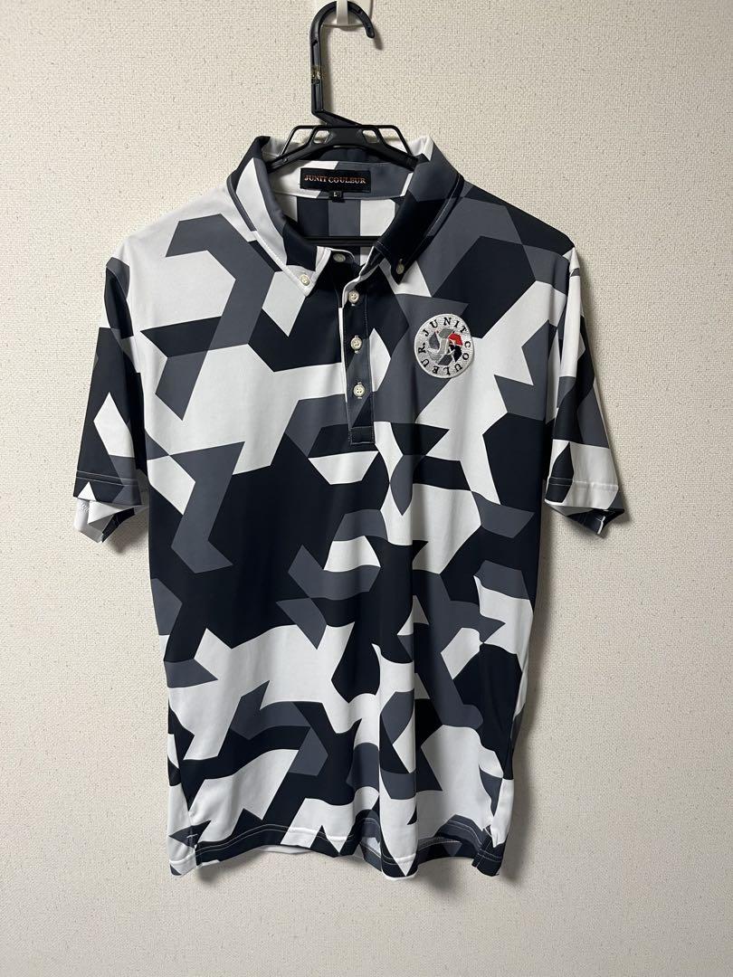 JUNGT COULEUR ジュニットクルールゴルフ ボタンダウンポロシャツ L