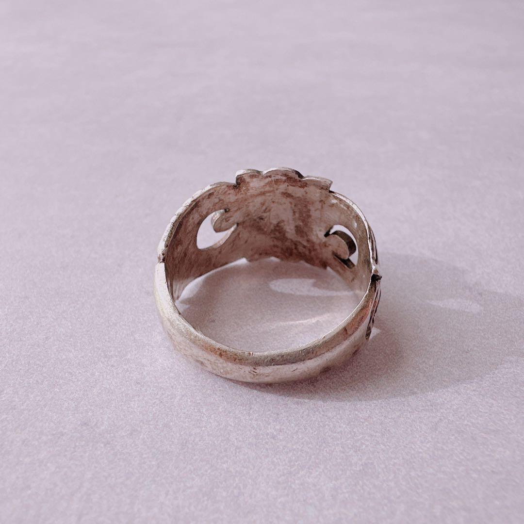 【J446】 ヴィンテージ　Carnelian（カーネリアン）　リング　１４号