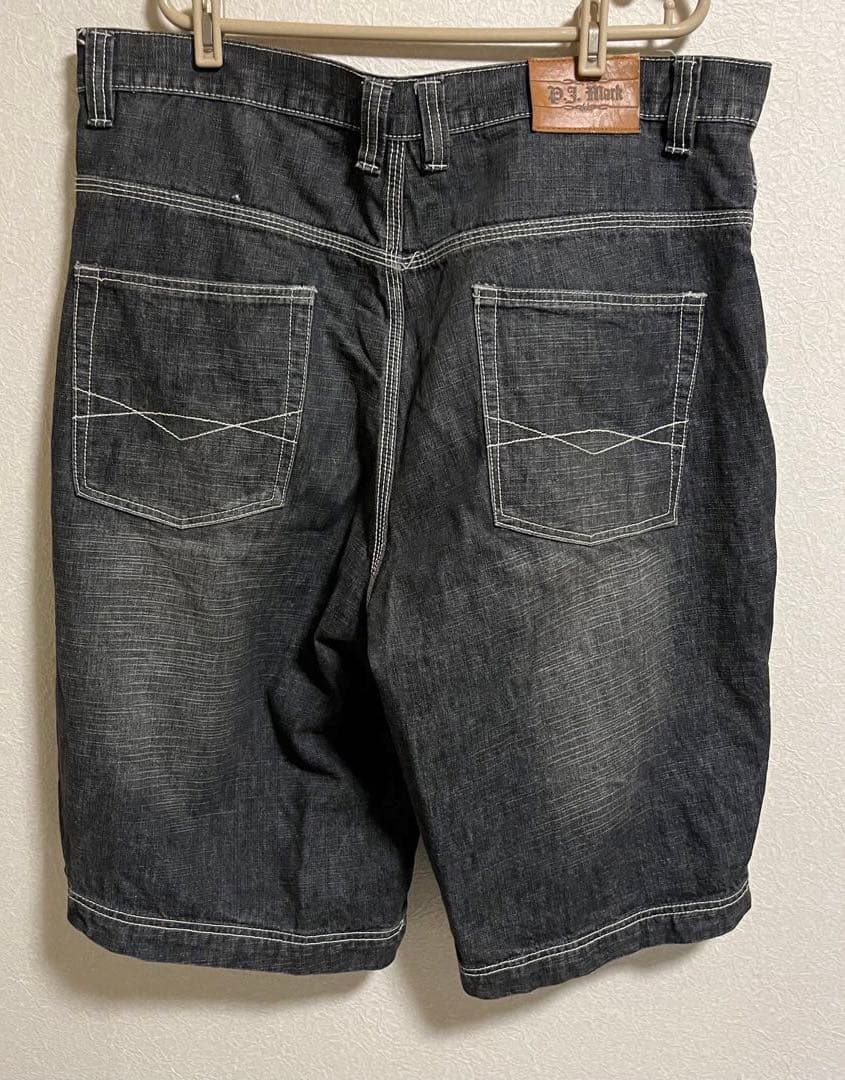 2022春夏新作PJ MARK ハーフデニム バギーデニム 38インチ 90sヒップ