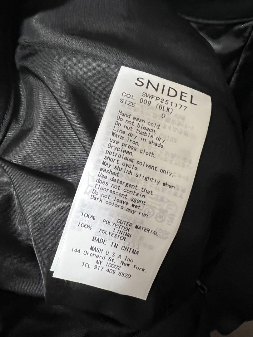 SNIDEL ブラック プリーツミニスカートパンツ ショートパンツ バルーン
