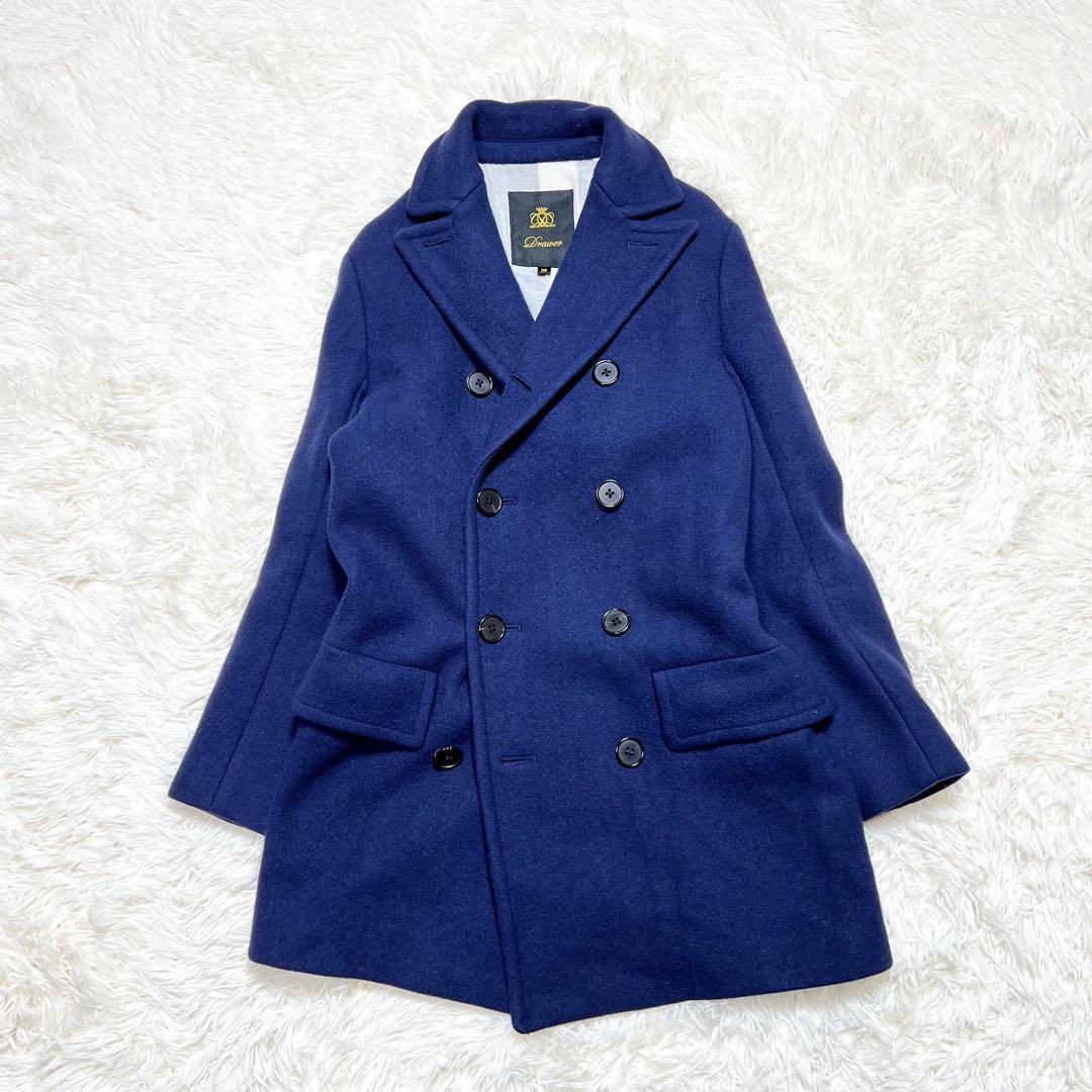 極美品✨Drawer ウール シルク100 レディース ピーコートM 着心地抜群