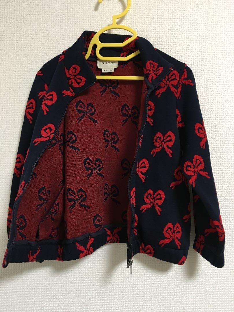 【GUCCI】ノット柄（結び目柄）ジップアップ　ブルゾン