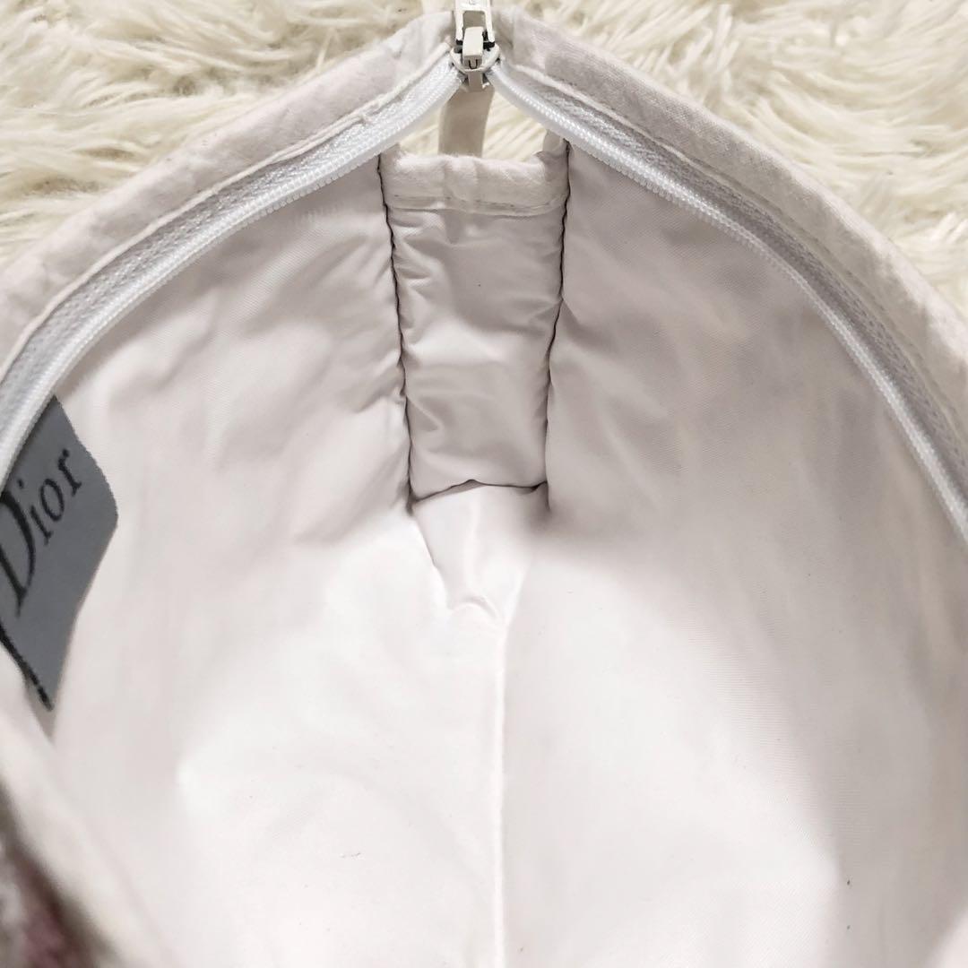 ディオール Dior パイル ポーチ バッグ ピンク トロッター