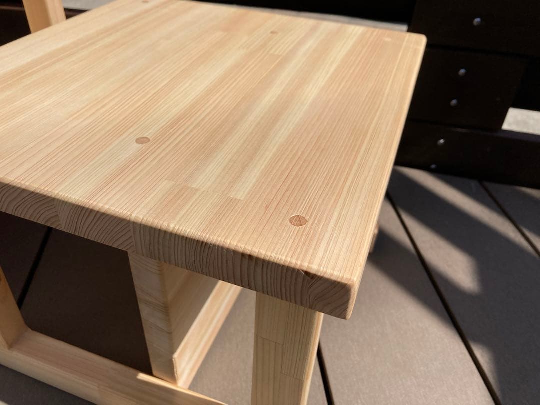 お買得お買得2個セットで2000円お得 ひのき キッズ スツール 北欧風