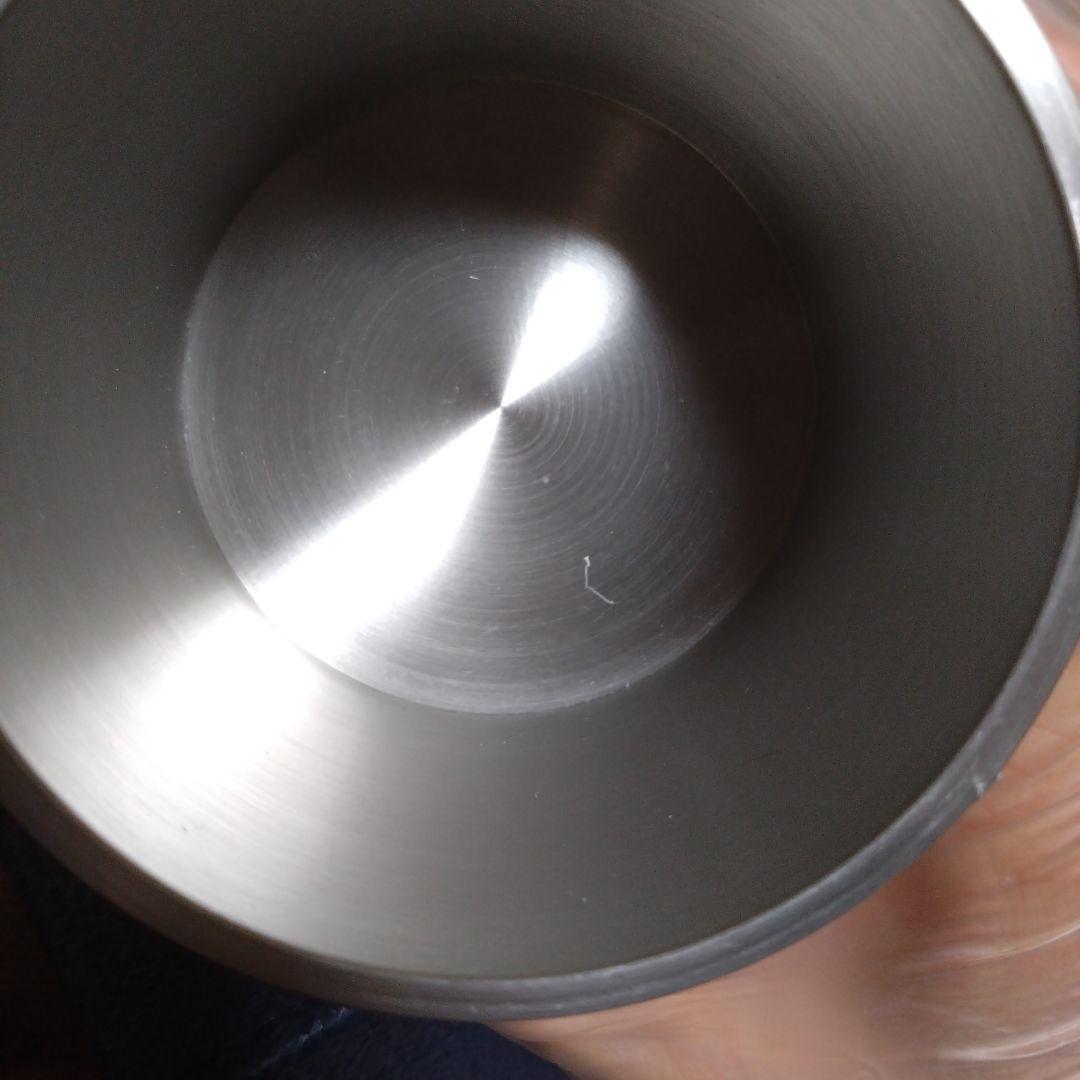 【未使用品】こぼし　純錫　鍛栄造　梹錫　廣秀刻 　茶こぼし