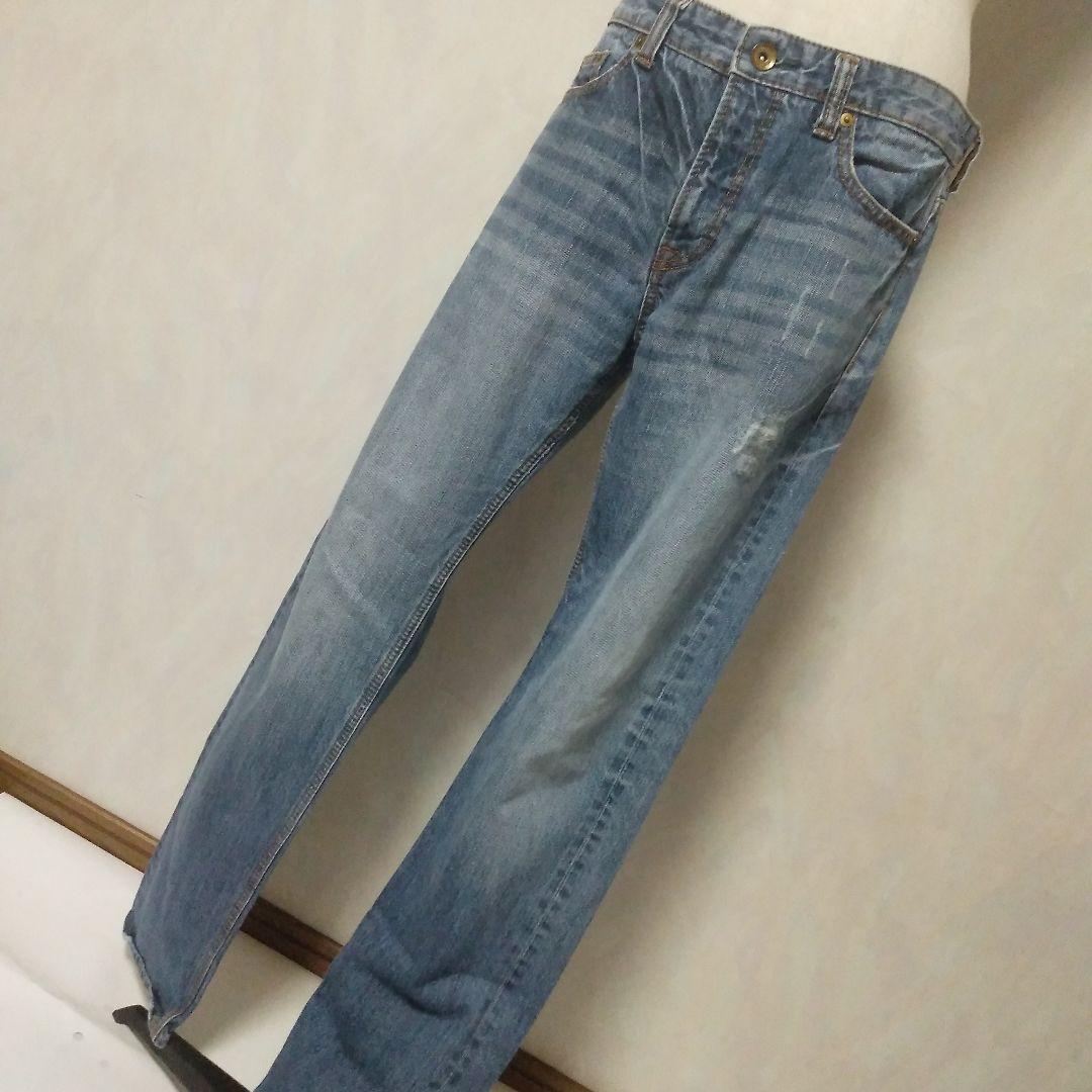 ライトブルー ストレートデニム 新品タグ付き - メルカリ