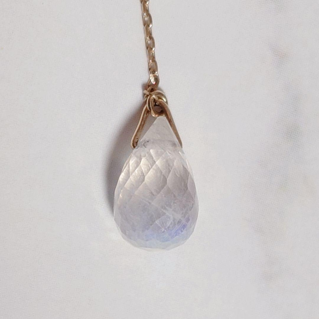 ワールド オンラインストア Lilas（リラ） Y字ネックレス K10 10金 ブルームーンストーン アクセサリー