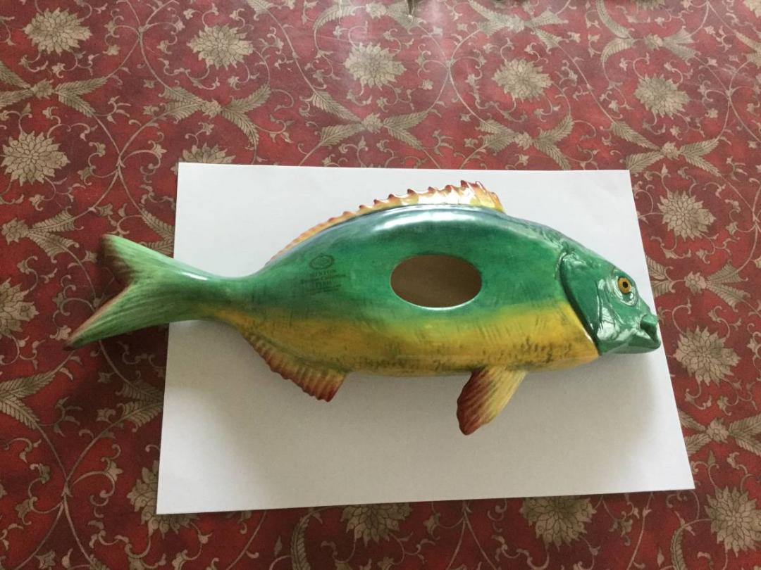 Majolica Minton Doulton Archive Collection Fish Teapot 500