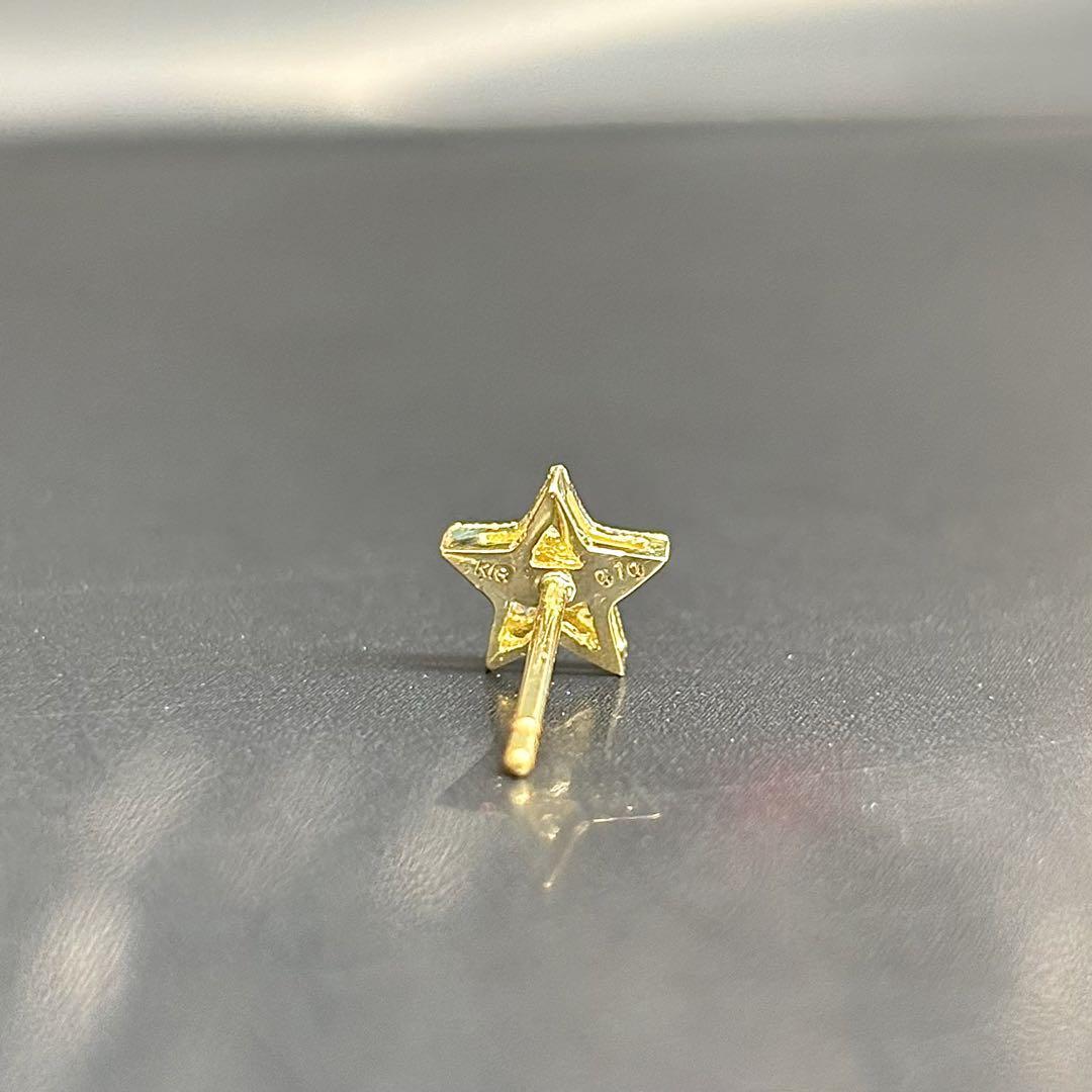 K18星ダイヤモンドピアス(片耳)