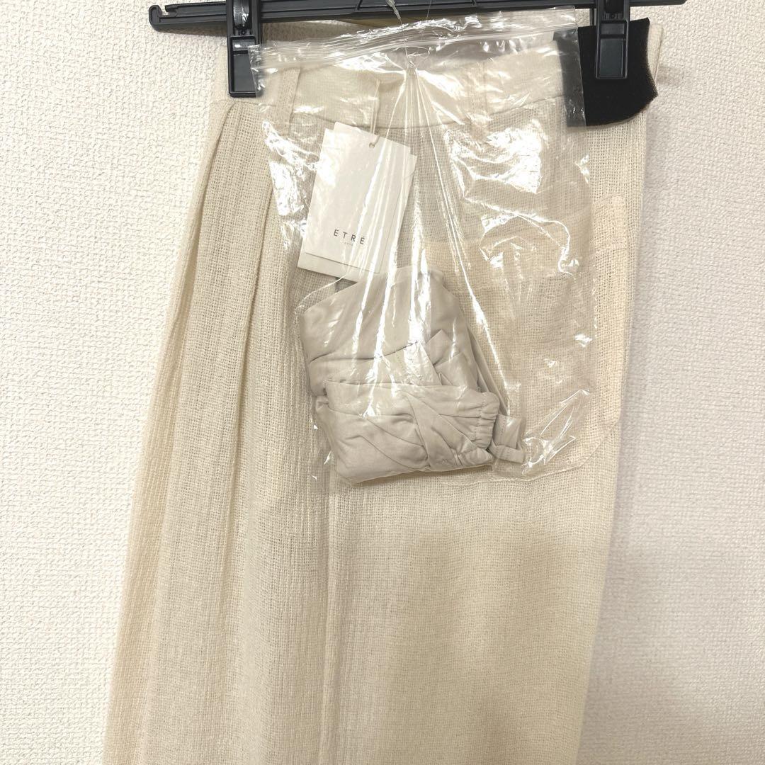 ETRE TOKYO 完売 シアーリネンパンツ ホワイト 新品未使用 M