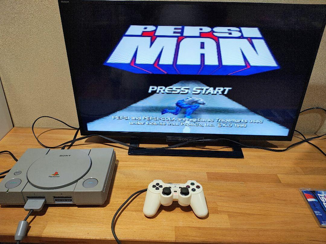 PlayStation 本体 ペプシマン ps1 コントローラー2個