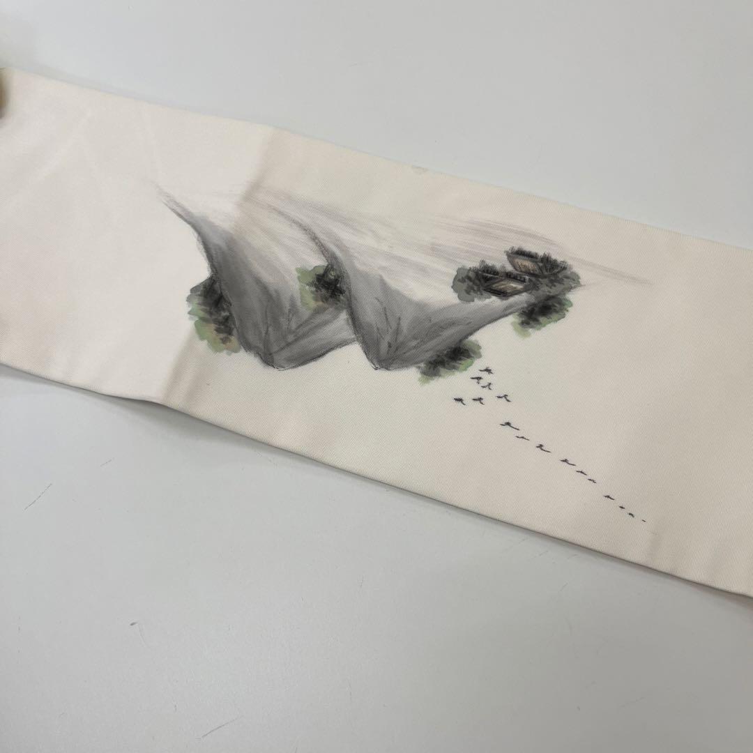 名古屋帯 作家物 塩瀬 美しい染め 九寸 正絹 着物HO-1652 - メルカリ
