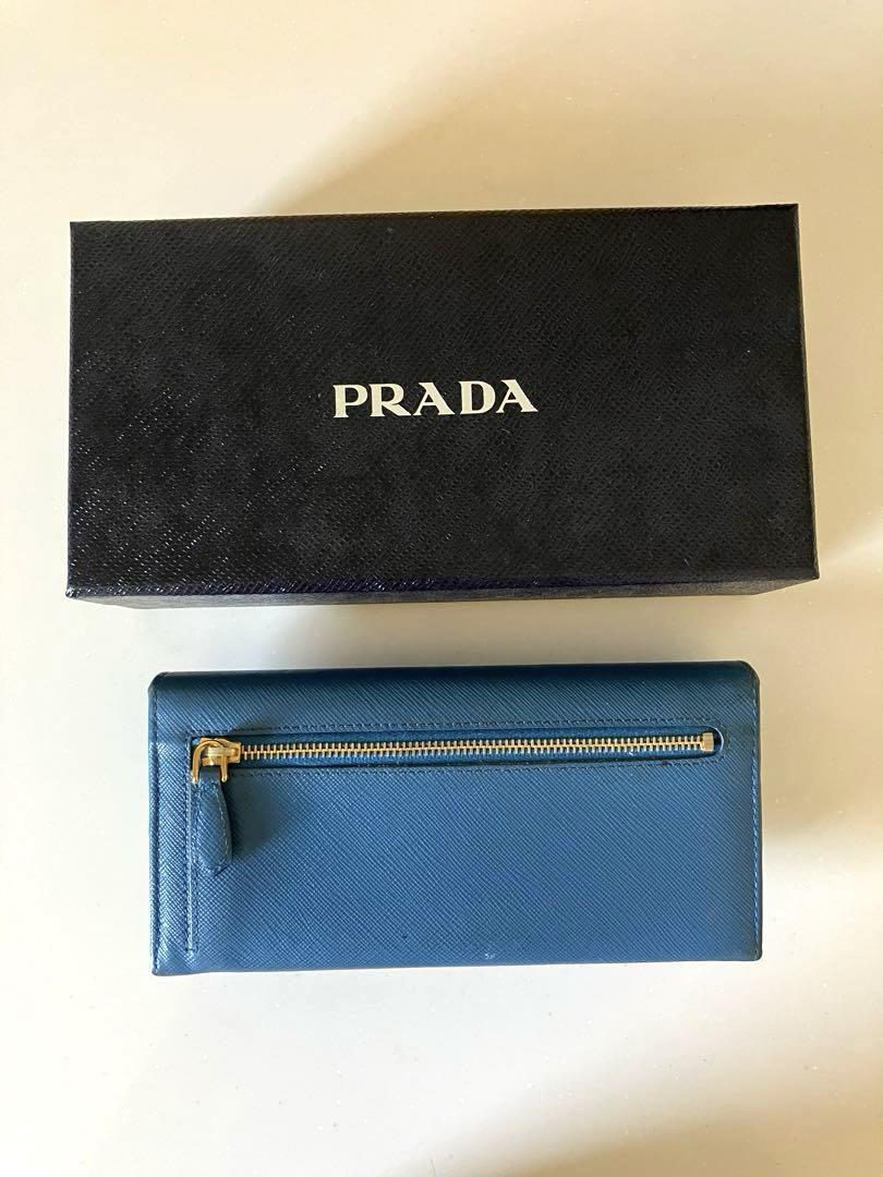 【送料0円】 PRADA】 財布 箱 ギャランティーカード ブランド リボン 人気 長財布 小物