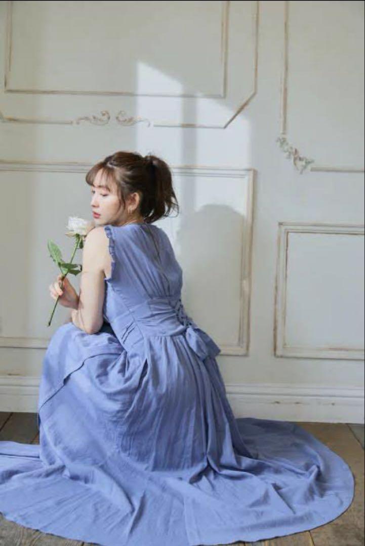 herlipto Back Lace-Up Cotton Long Dress
