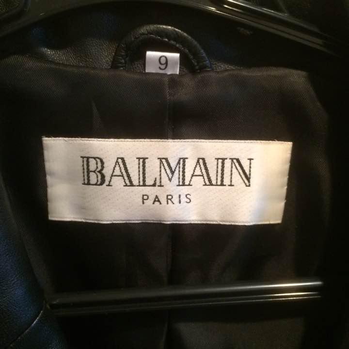 BALMAIN レザーコート