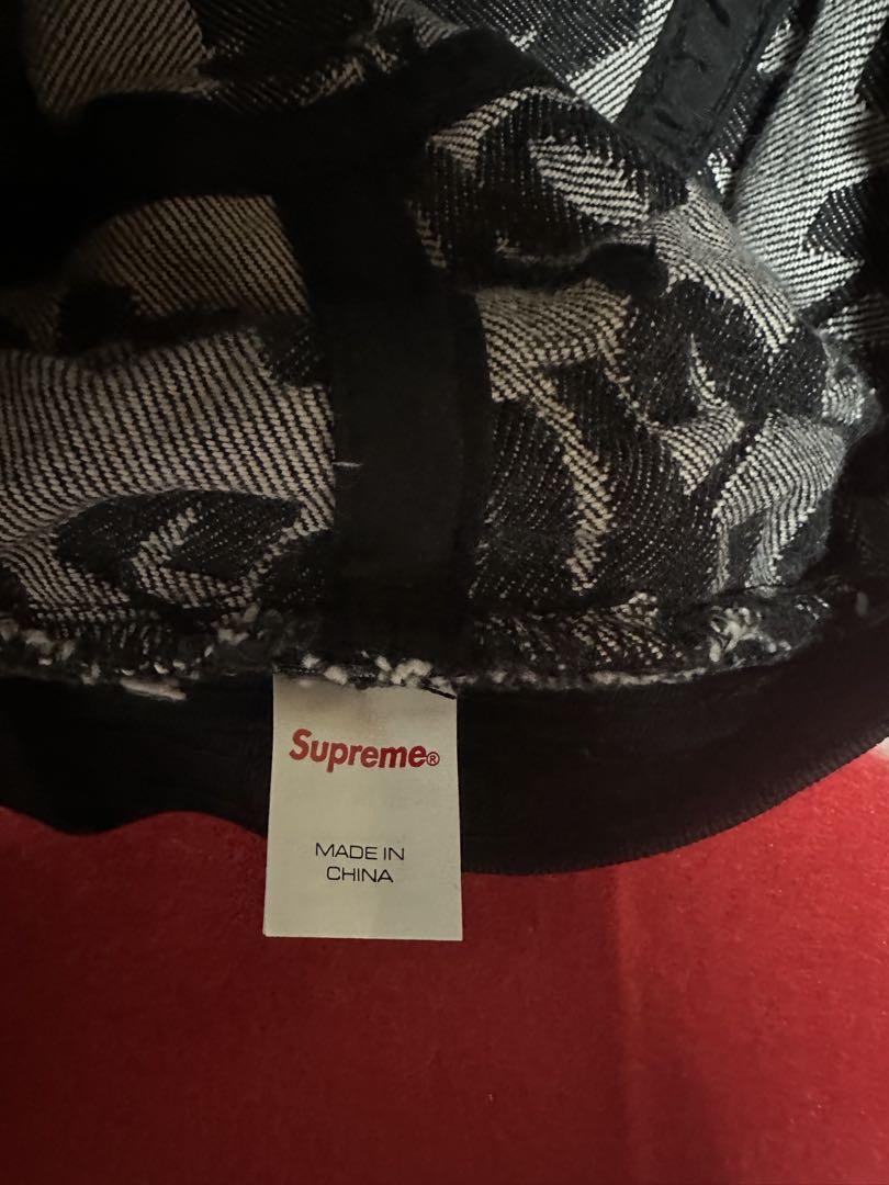 supreme／Fat Tip Jacquard Denim Crusher