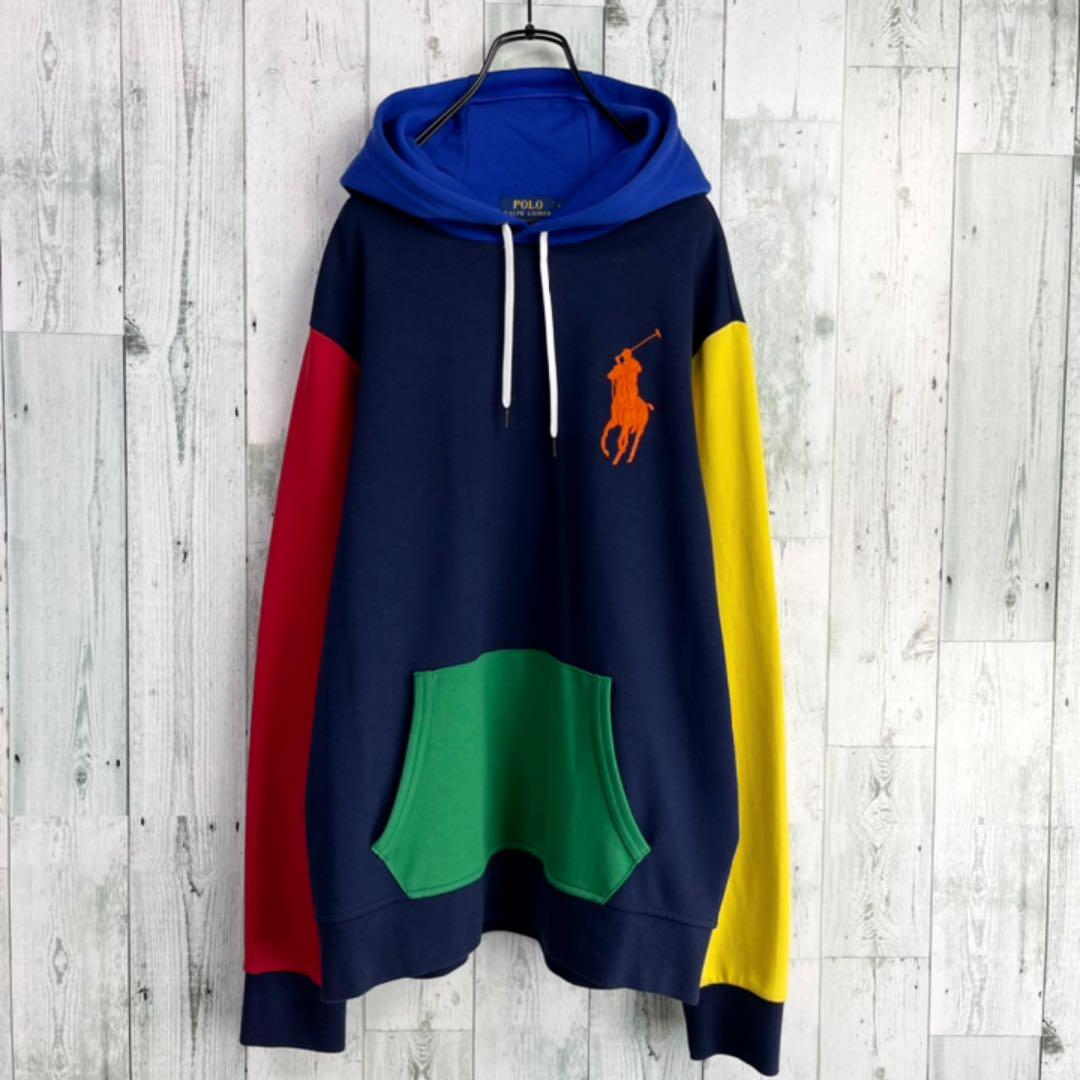 新品得価 大人気 パターン ビッグポニーロゴ刺繍 パーカー g4Ei3-m14275303453 ラルフローレン クレイジー 100%新品セール
