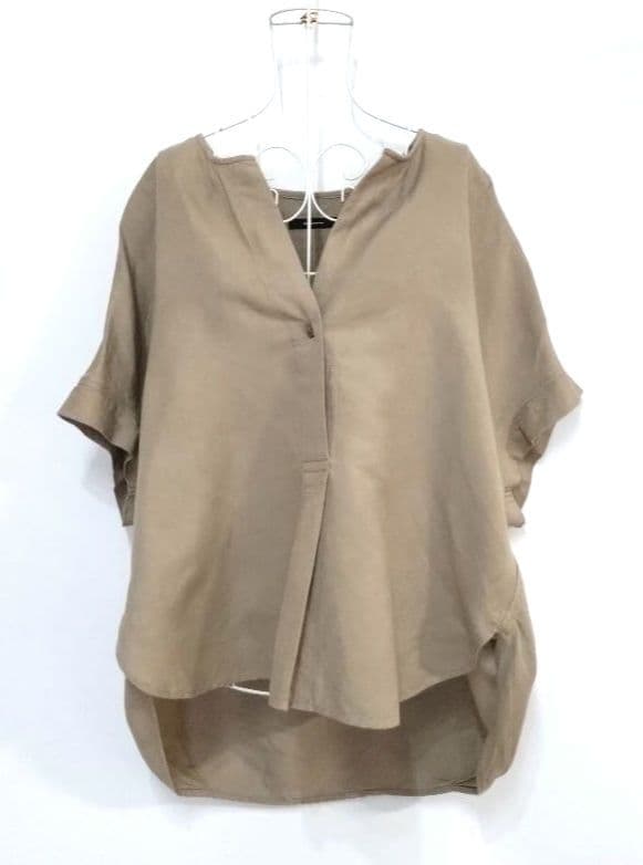 JournalStandardレーヨン麻スキッパーブラウス