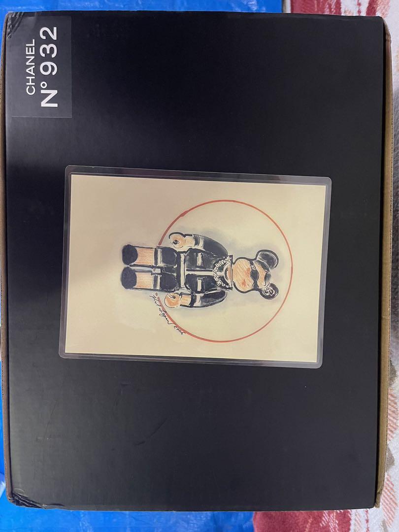 中古品 BE@RBRICK ベアブリック CHANEL 1000%