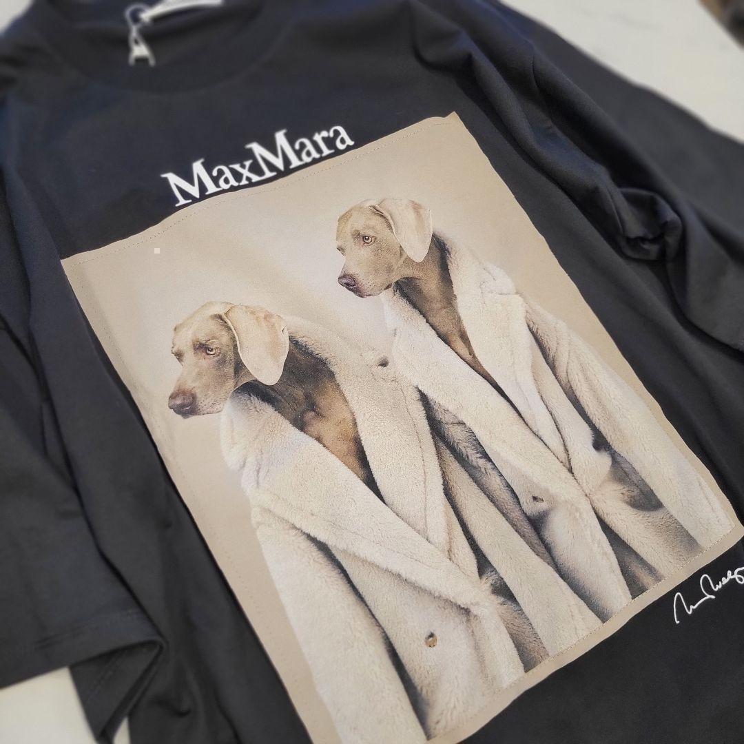 ★ラスト1点★Max Mara ウェグマンプリント ブラック Tシャツ S