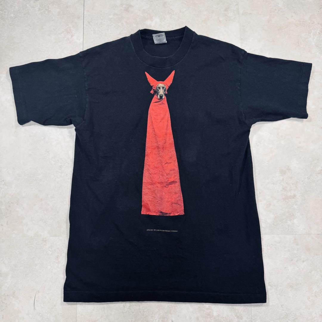 william wegman ウィリアムウェグマン Tシャツ 90s ブラック